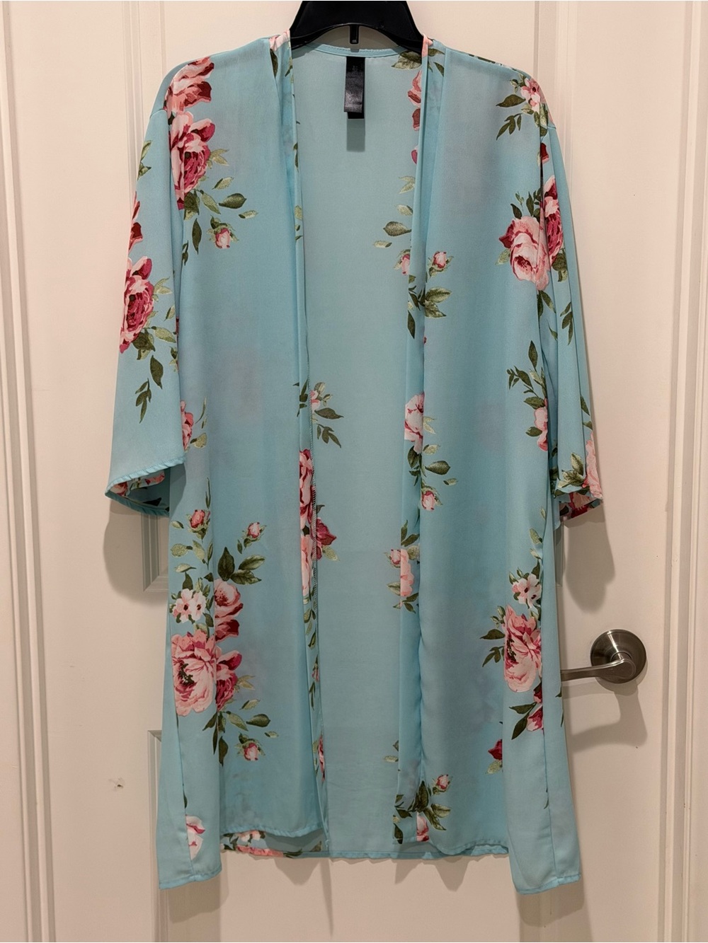 Agnes & Dora Floral Duster Cover Up Kimono Size m/l